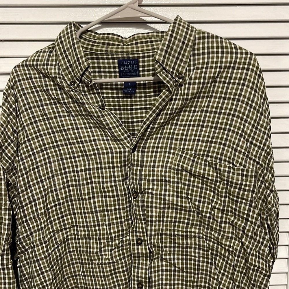 Structure Blue Button Down